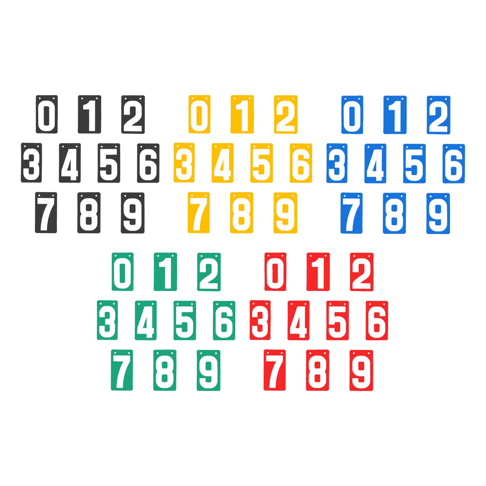 Badminton Video - Score Keeper-nummers 0-9 Scorebord Lichtgewicht flip-nummerkaarten