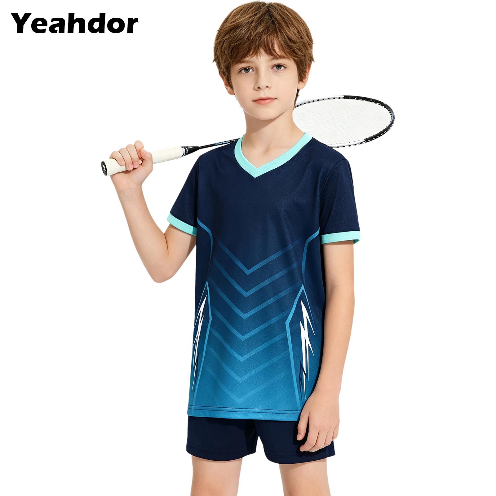 Badminton Jersey - Kinderen Jongens Meisjes Voetbal Badminton Voetbal