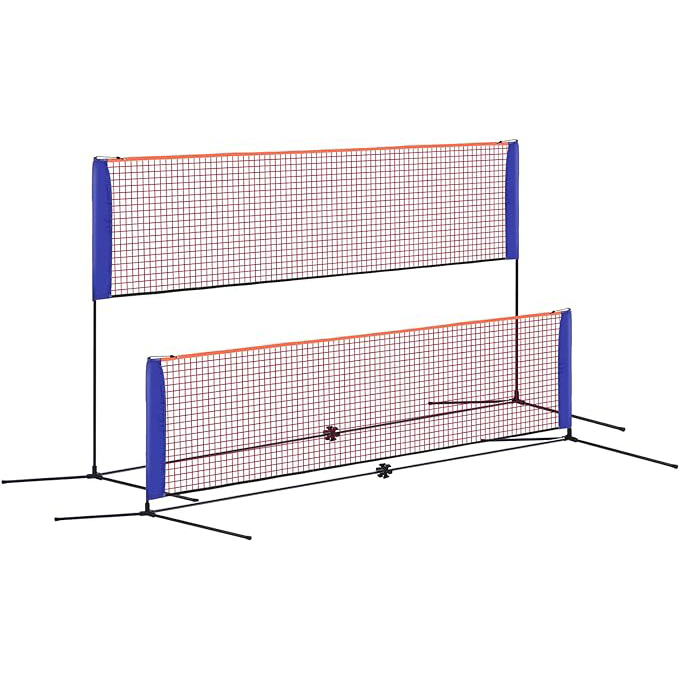 Badminton Ina - Draagbaar badmintonnet, klein formaat, 4,1 m