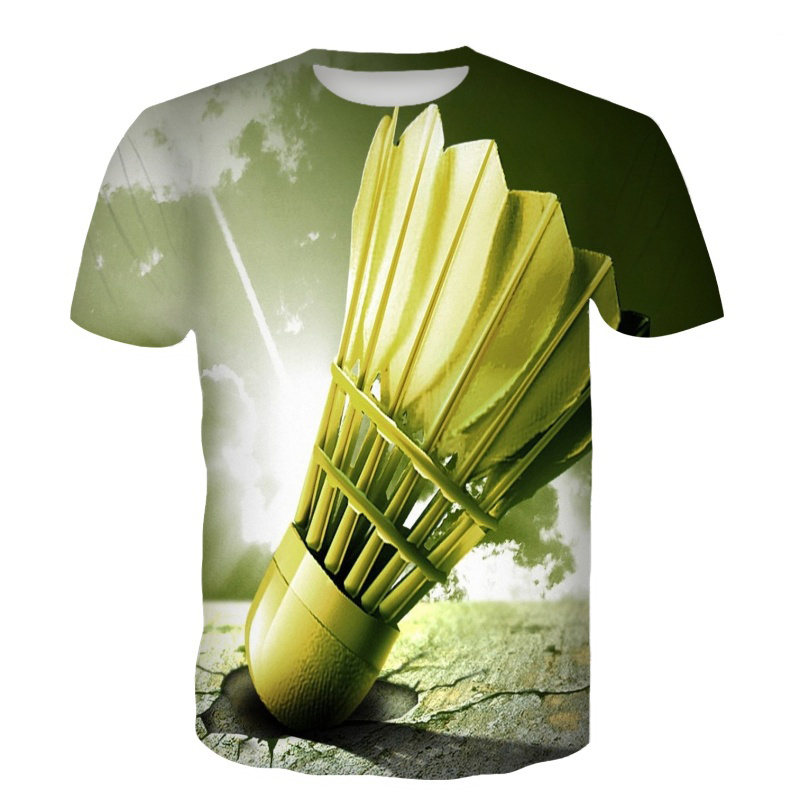 Badminton Aesthetic - Badminton T-shirts Shuttle 3D Print Streetwear
