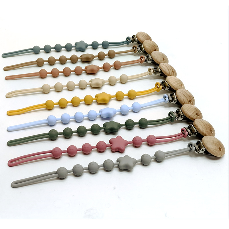 String Tension Clip - 1/18 Stuks Bijtring Ketting Baby Siliconen