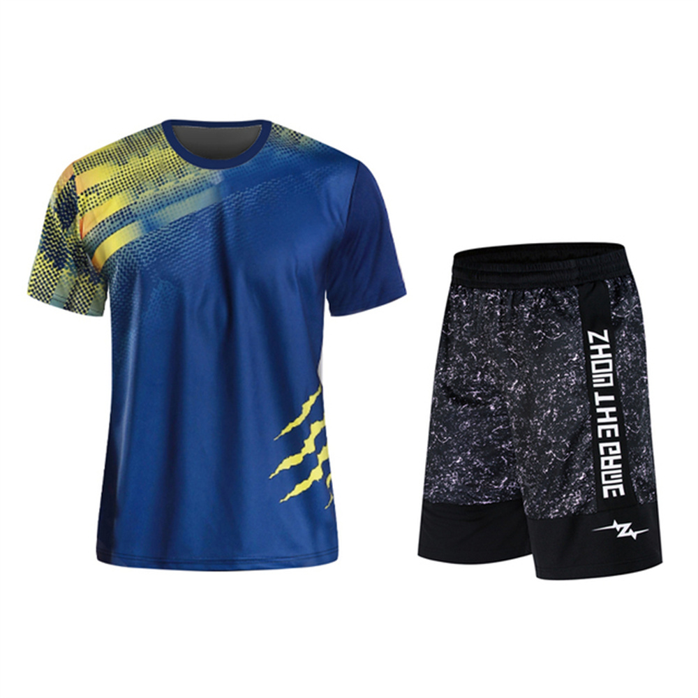 Badminton Ina - Nieuwe zomer heren sweatshirtset Badminton T-shirt