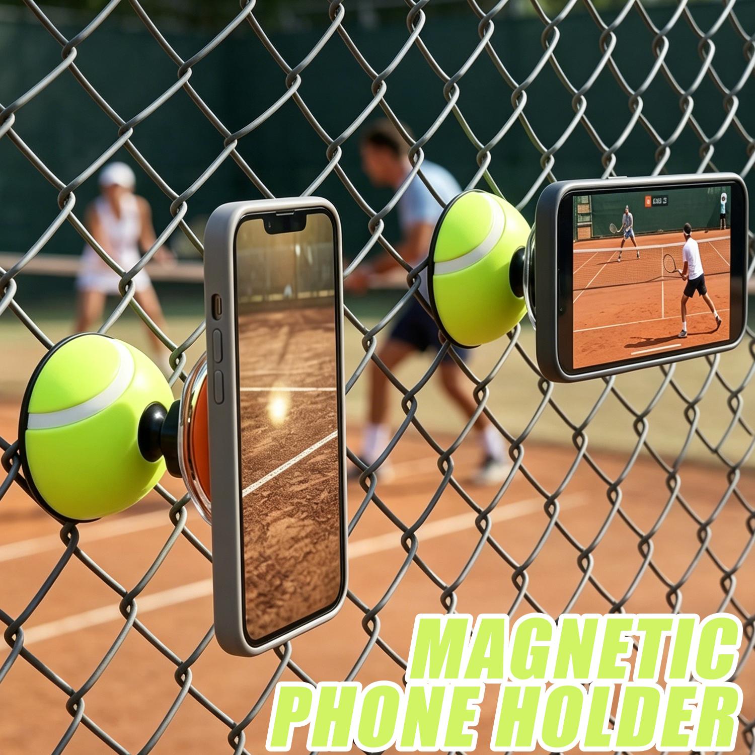 Badminton Video - Anti-drop magnetische mobiele telefoonhouder voor tennis,
