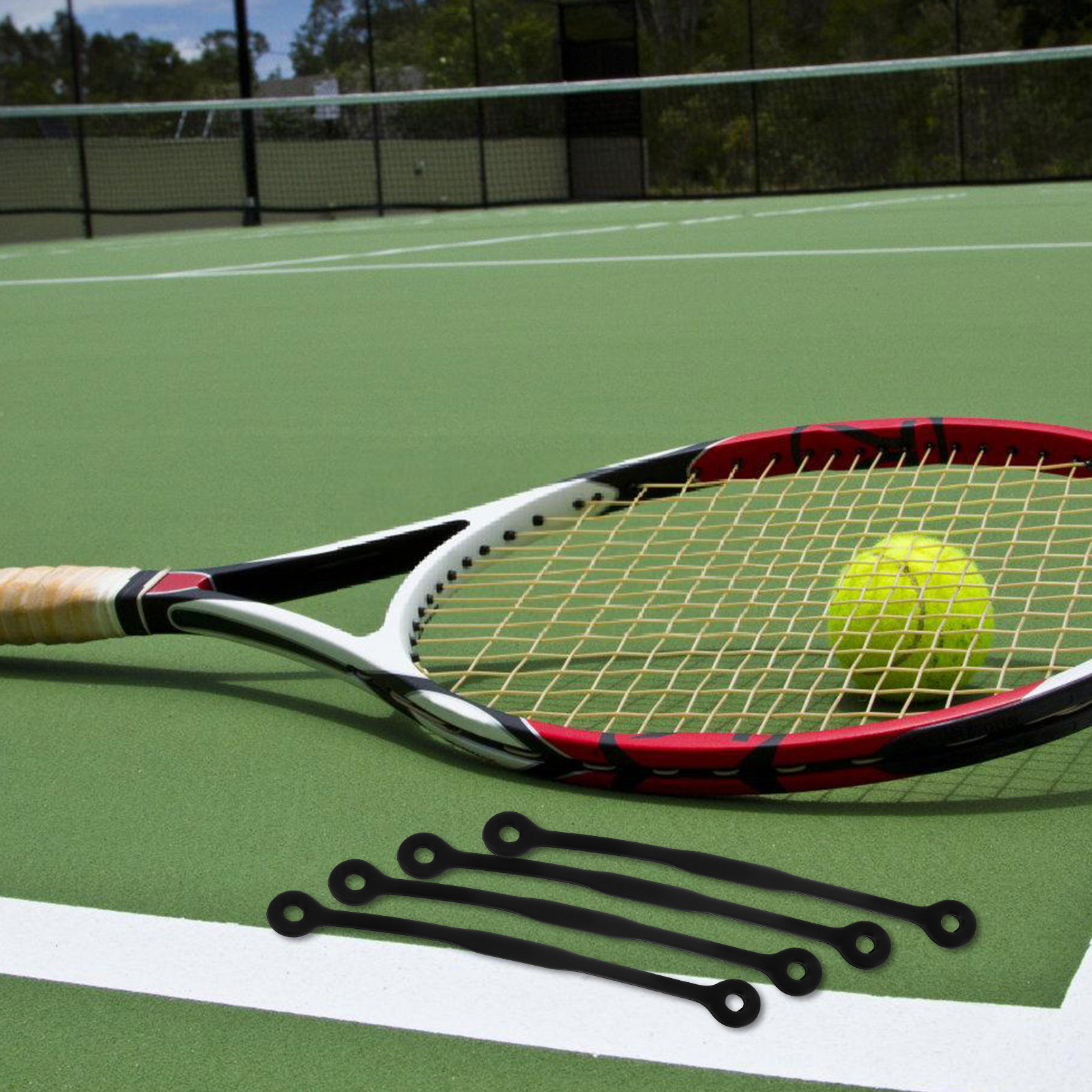 Racket Vibration Dampener - 5 stuks tennisracket siliconen dempers schokabsorberende