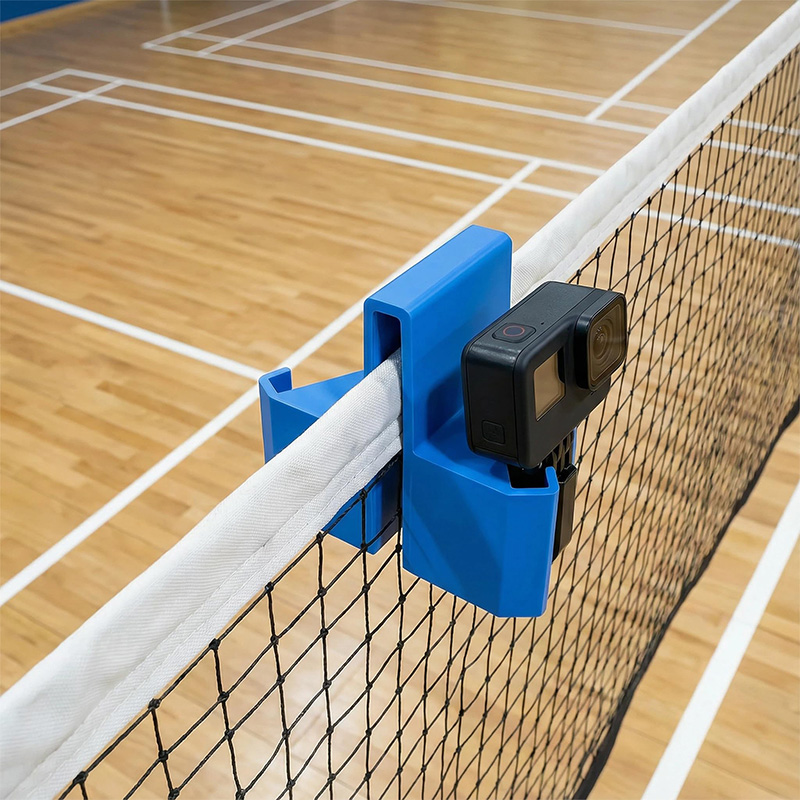 Badminton Video - Praktische tennisnetcamerahouder, eenvoudig te monteren, voor