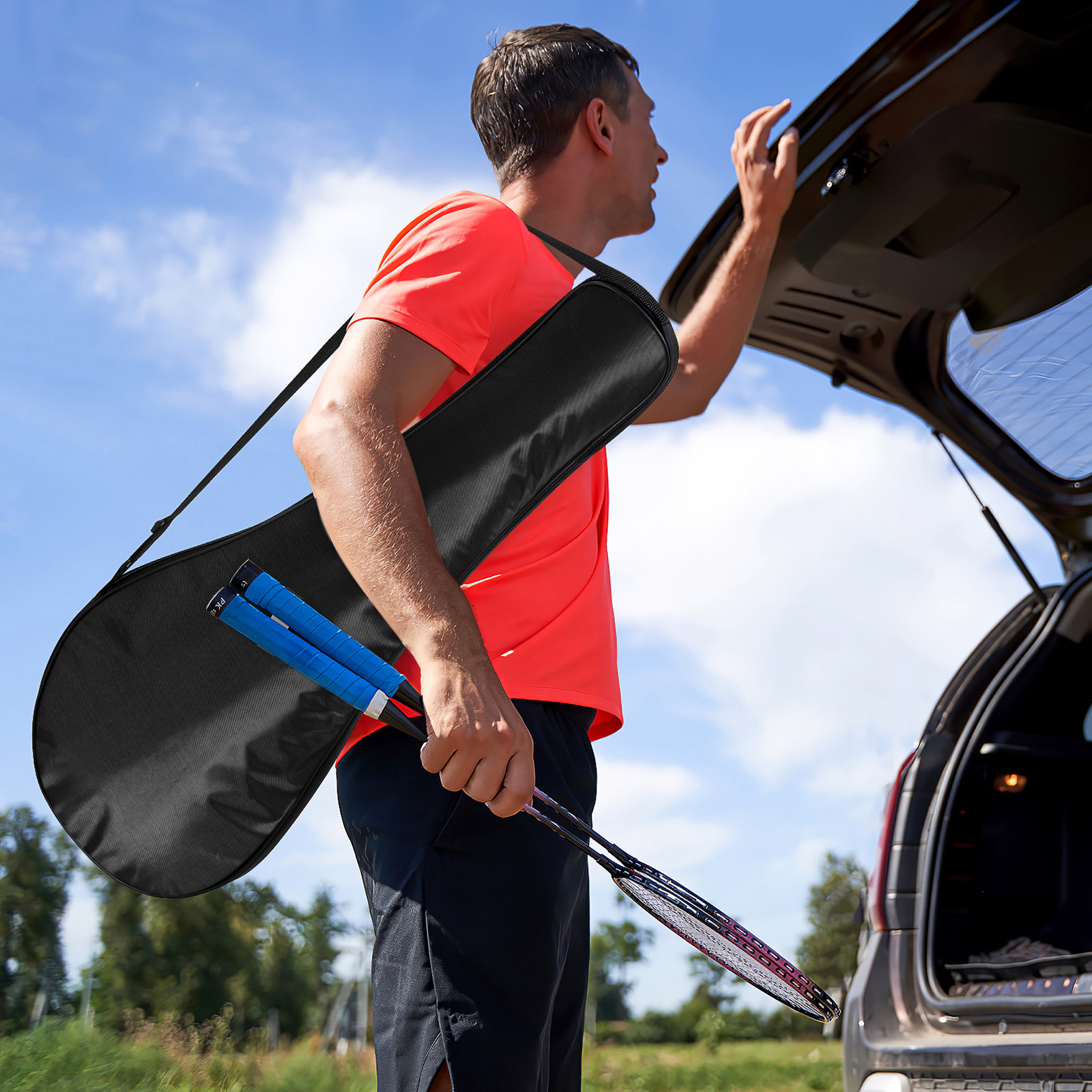 Outdoor badmintontas Sportrack - Backpack Racket Bag recensie en prijs