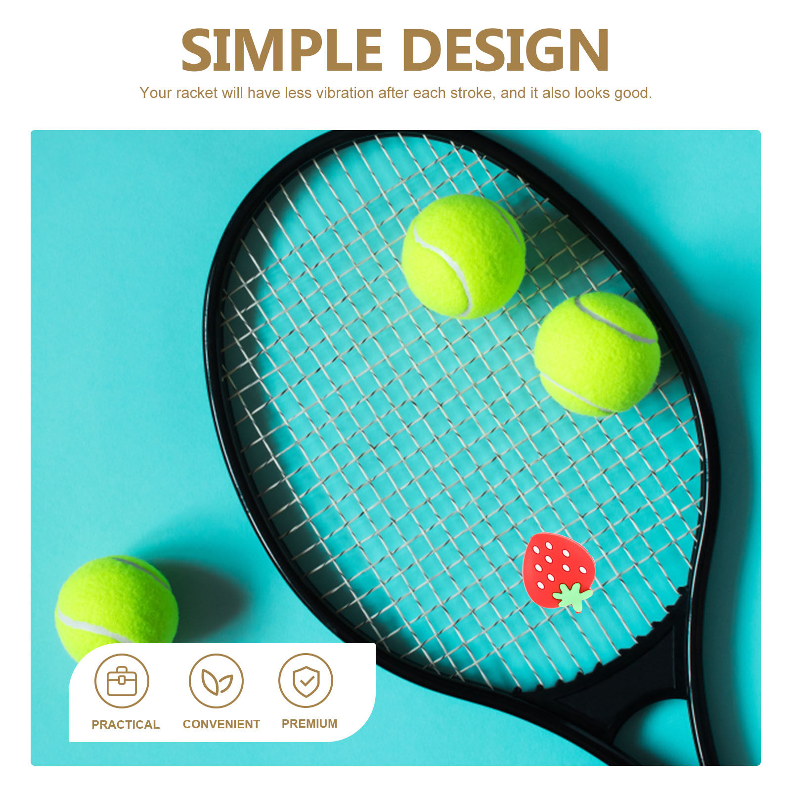 6 stuks tennisdempers van sili - Racket Vibration Dampener recensie en prijs